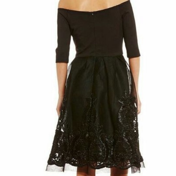 GIANNI BINI Dana Off-The-Shoulder Cocktail Dress S - Picture 2 of 8